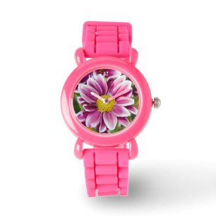 Purple daisy watch