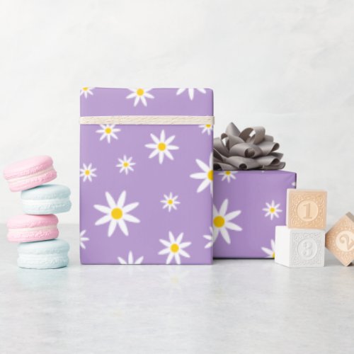 Purple Daisy Wrapping Paper