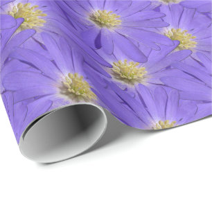 Purple Daisy Wrapping Paper Personalize Gift Paper