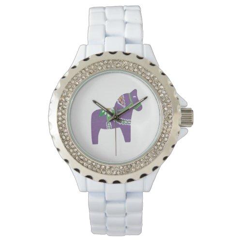 Purple Dala Horse Watch