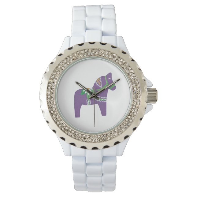 Purple Dala Horse Watch (Front)