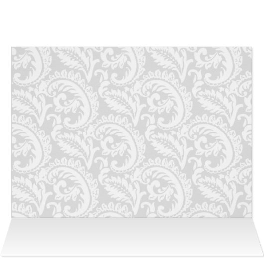 purple damask Business Thank You Cards (Inside Horizontal (Top))