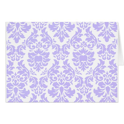 Purple Damask Cards (Front Horizontal)
