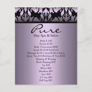 Purple Damask Flyer