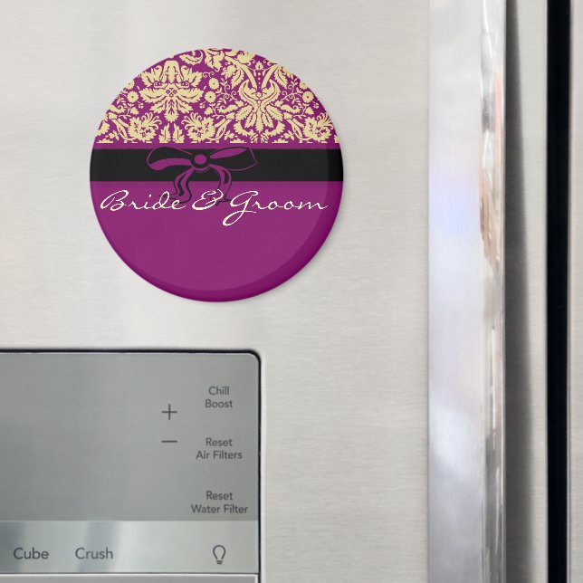 Purple Damask Magnet (In Situ (Fridge))