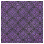 Purple Damask Medallion Pattern Fabric