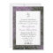 Purple Damask Wedding Invitation
