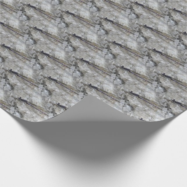 Purple Damselfly Nature Pattern   Wrapping Paper (Corner)