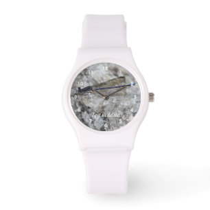 Purple Damselfly Personalized Watch