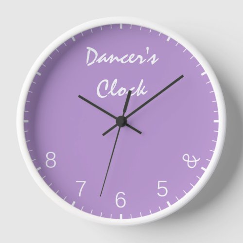 Purple Dancers Clock _ Funny Dancing Dance Humor