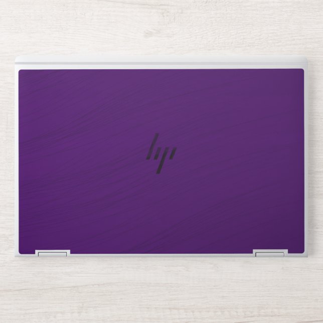 Purple Dark Purple Paper Business HP Laptop Skin (Front)