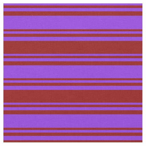 Purple & Dark Red Lines Pattern Fabric