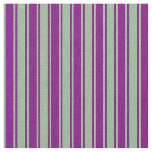 Purple & Dark Sea Green Colored Lined Pattern Fabric