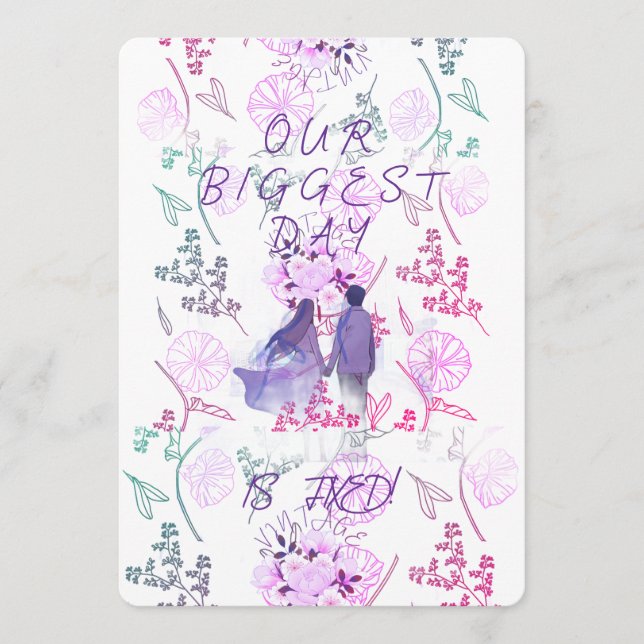 Purple date invitation (Front)