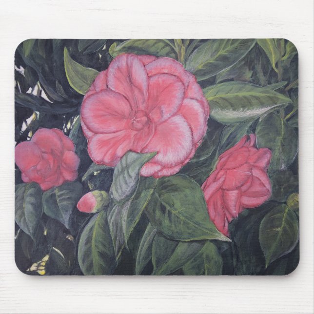 Purple Dawn Camellia Mousepad (Front)