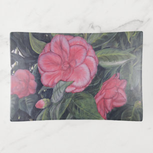 Purple Dawn Camellia Trinket Tray