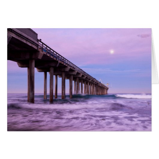 Purple dawn over pier, California (Front Horizontal)