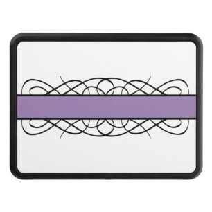 Purple Deco Flourish Hitch Cover