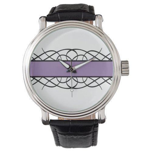 Purple Deco Flourish Watch