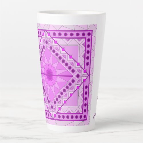 PURPLE DECORATIVE ART MUG 