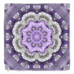 Purple Decorative Bandana