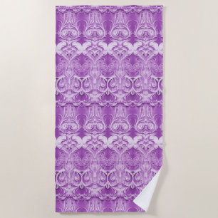 Purple Decorative Beach Towel