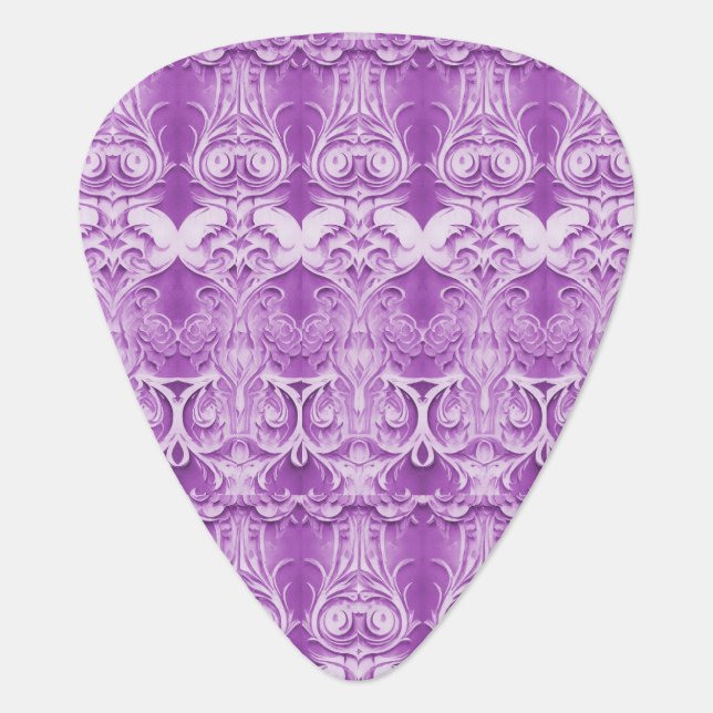 Purple Decorative Guitar Pick (Front)