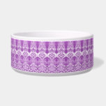 Purple Decorative Pet Bowl<br><div class="desc">Beautiful Purple Decorative Ceramic Pet Bowl</div>