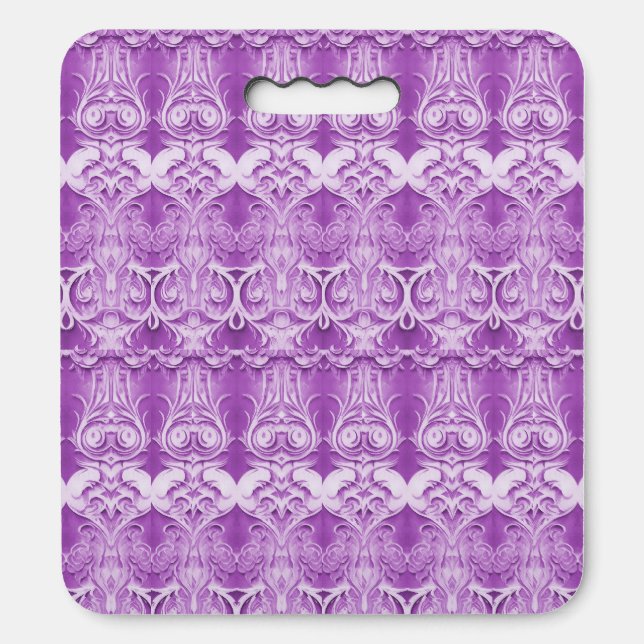 Purple Decorative Stadium Seat Cushion (Front Vertical)