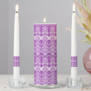 Purple Decorative Unity Candle Set