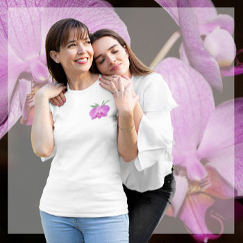 Purple Dendrobium Orchid T-shirt by efhenneke at Zazzle