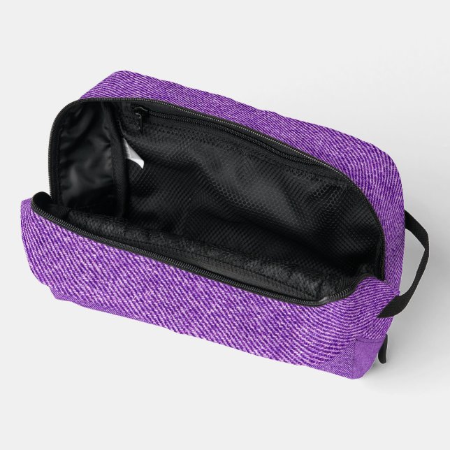 Purple denim blue jean look Print Cut Sew Bag (Open)