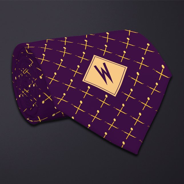 Purple Dentist Hygienist Tools  Neck Tie (Creator Uploaded)