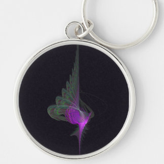 Purple Dervish Abstract Art Keychain
