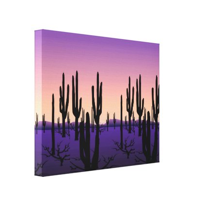 Purple Desert Canvas Print