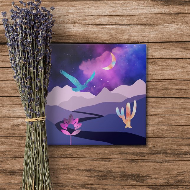 Purple Desert Mountains Ceramic Tile (Creator Uploaded)