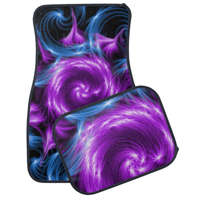 Purple Design Car Floor Mat (Set)