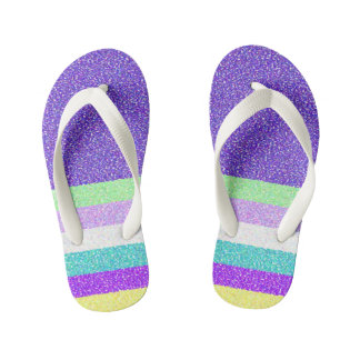 Purple Design Flip Flops