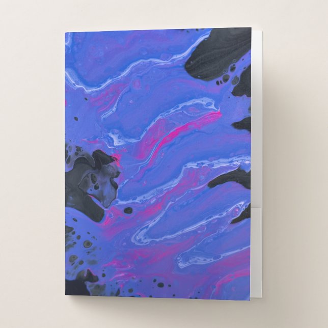Purple Design  Pocket Folder (Front)