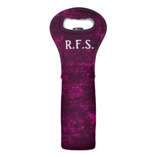 Purple Design Wine Bag