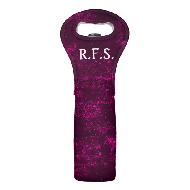 Purple Design Wine Bag (Front)