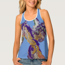 Purple design with Blue Background