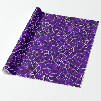 Purple design wrapping paper