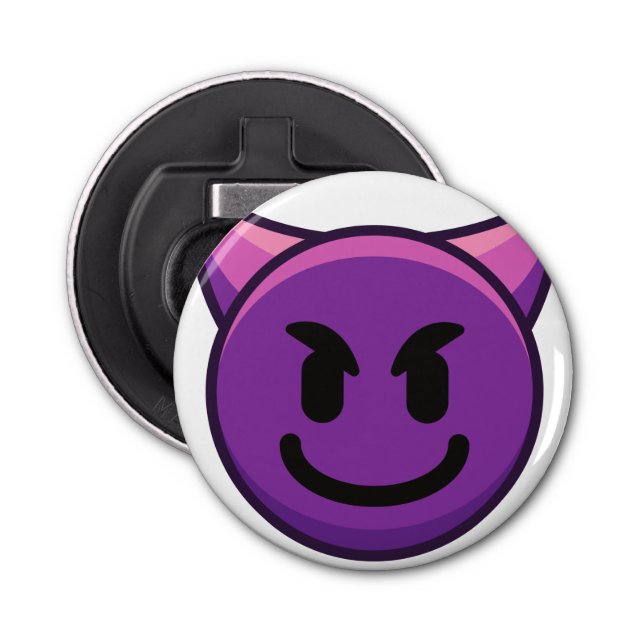 Purple Devil Emoji Bottle Opener (Front)