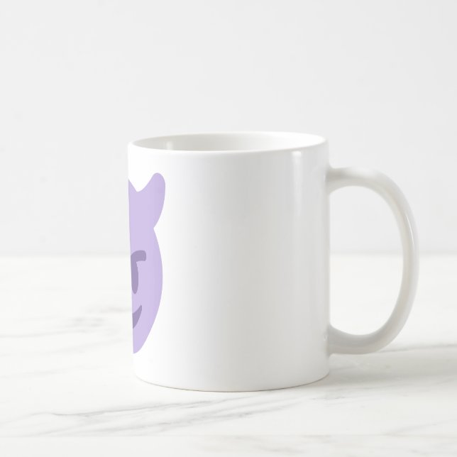 Purple Devil Emoji Coffee Mug (Right)