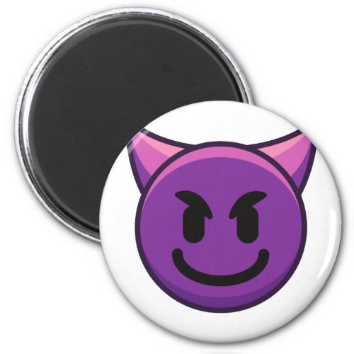 Purple Devil Emoji Magnet