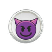 Purple Devil Emoji Ring (Front)