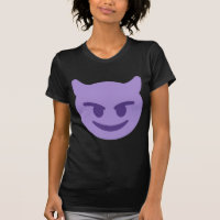 Purple Devil Emoji T-Shirt