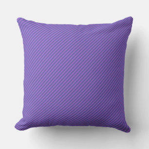 Purple Diagonal Pinstripe Throw Pillow