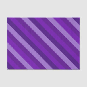 Purple Diagonal Stripes Tissue Paper